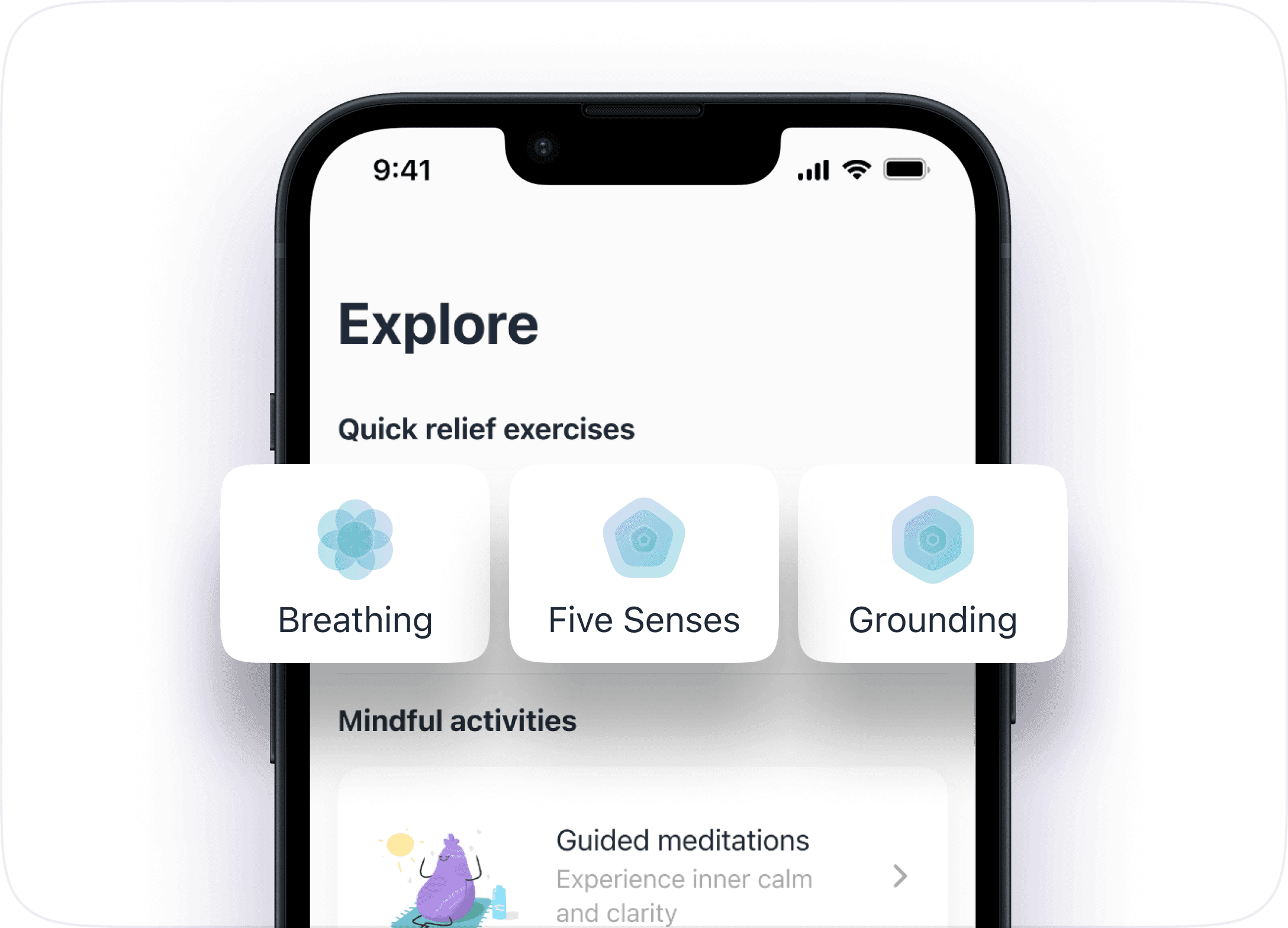 Mindfulness exercises app perk